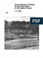 Some Effects of Grazing Forest Service on Soil and Water in the Eastern Forest - Part 2