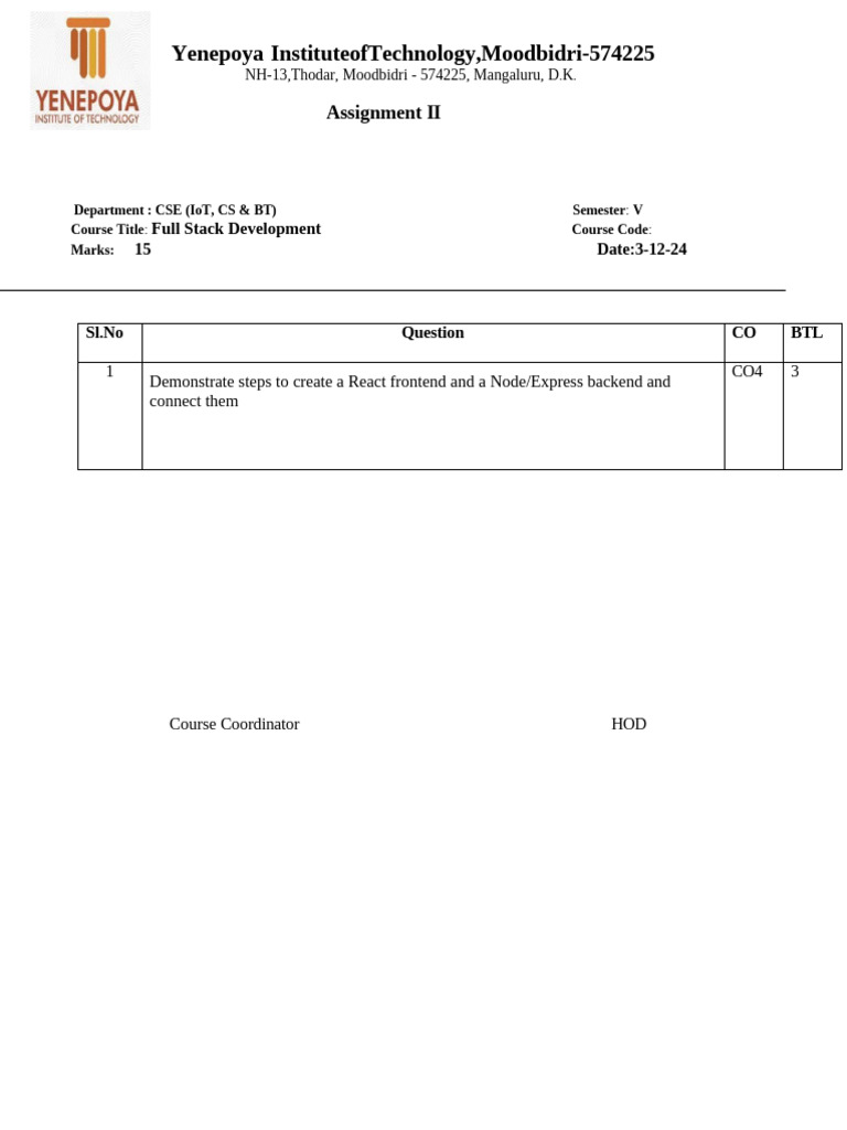 FSD Assigment - 2 | PDF