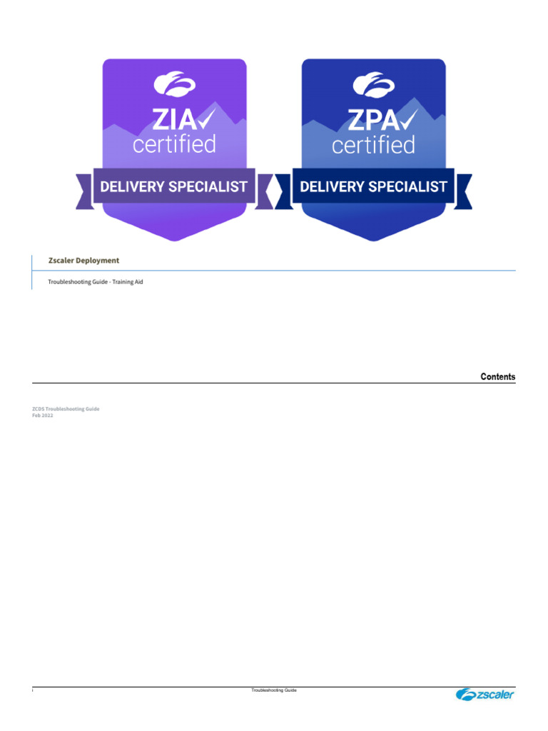 Zscaler Client Connector Troubleshooting Guide | PDF | Transport Layer ...