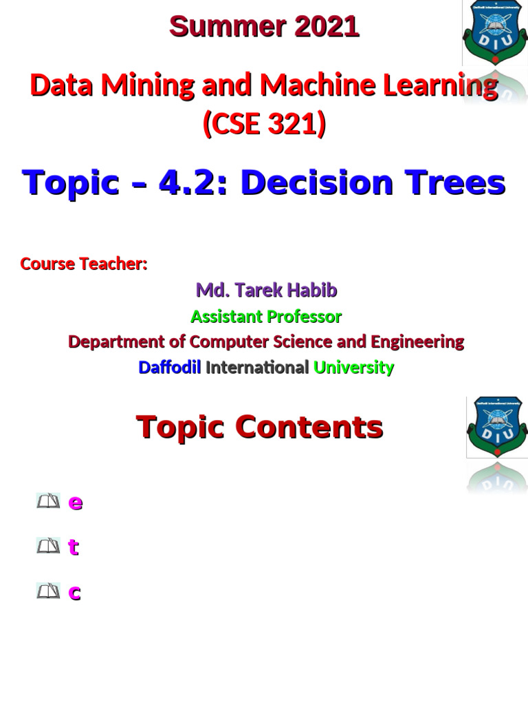 Implementing Decision Tree Algorithms | PDF | Applied Mathematics ...