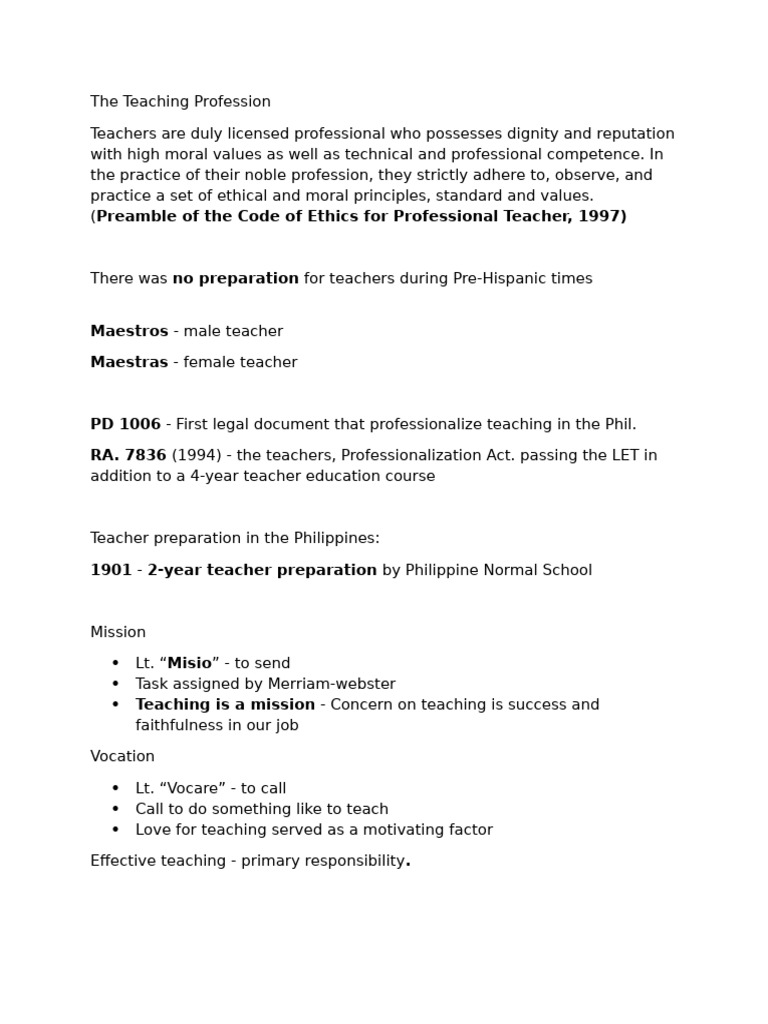 Filipino Teacher Standards | PDF | Teachers | Learning