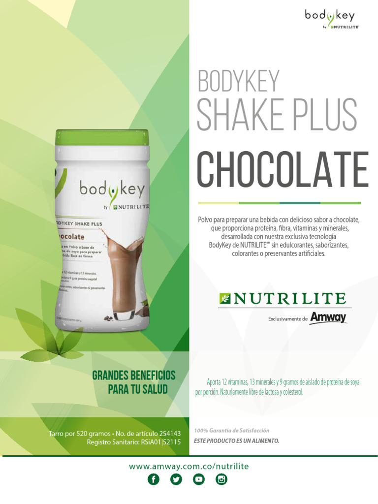 Bodykey ShakePlus Chocolate | PDF | Alimentos | Leche