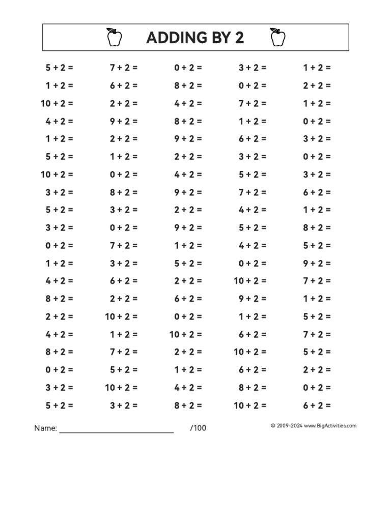 Simple Addition Worksheets for Kids | PDF