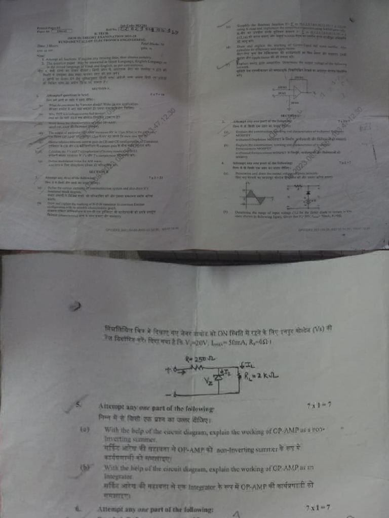 Bee Pyqs Pdf Transformer Resonance