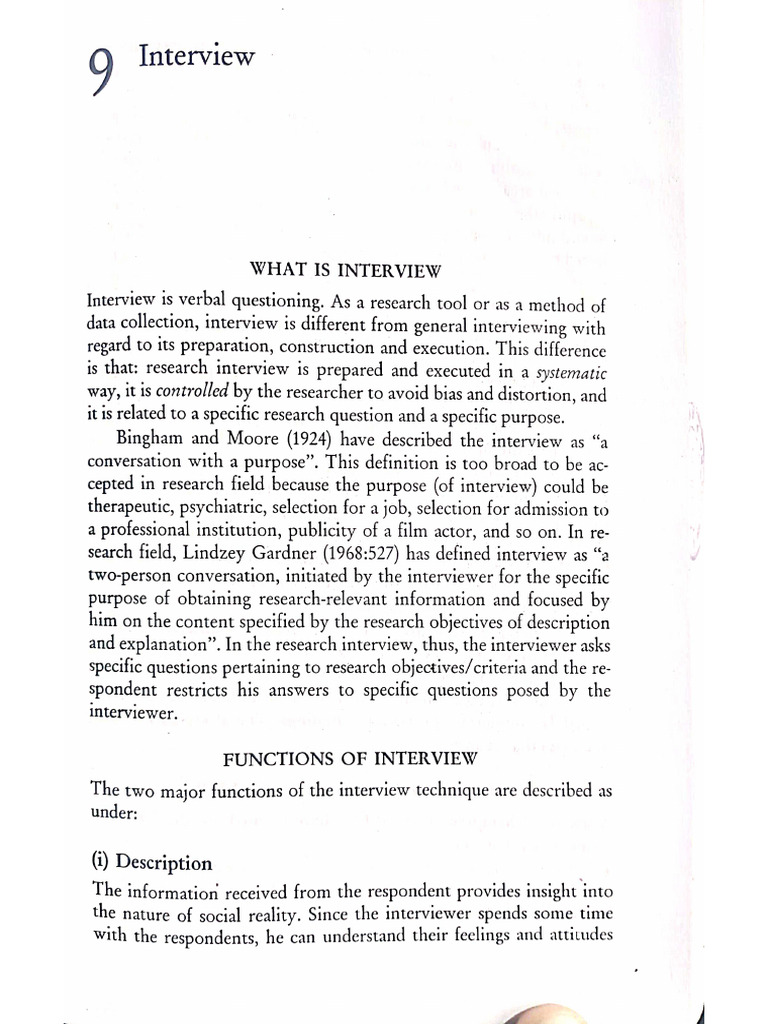 Section B Interview Pdf