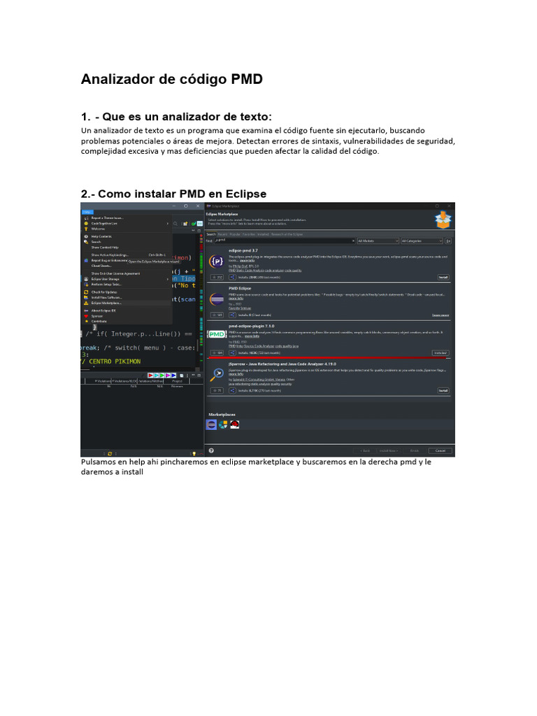Analizador de Código PMD | PDF