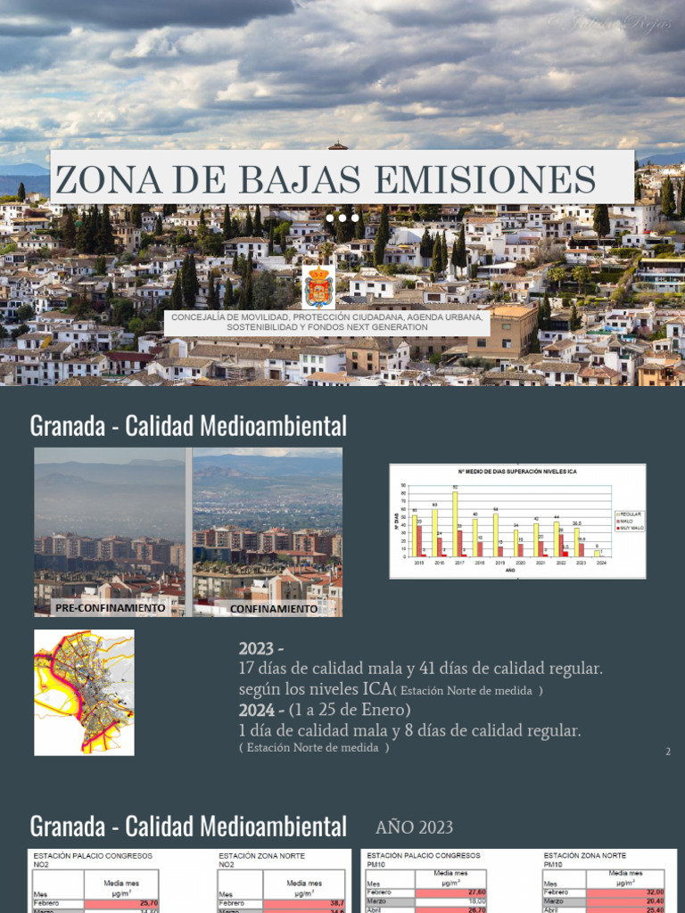 Propuesta de Zona de Bajas Emisiones en Granada | PDF | Enchufe híbrido ...