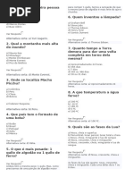 50 Perguntas de Ciências e Conhecimentos Gerais | PDF | Brasil | Terra
