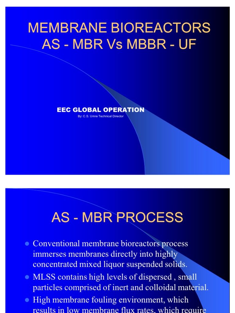 MBR vs MBBR: Key Differences Explained | PDF | Chemistry | Industrial ...