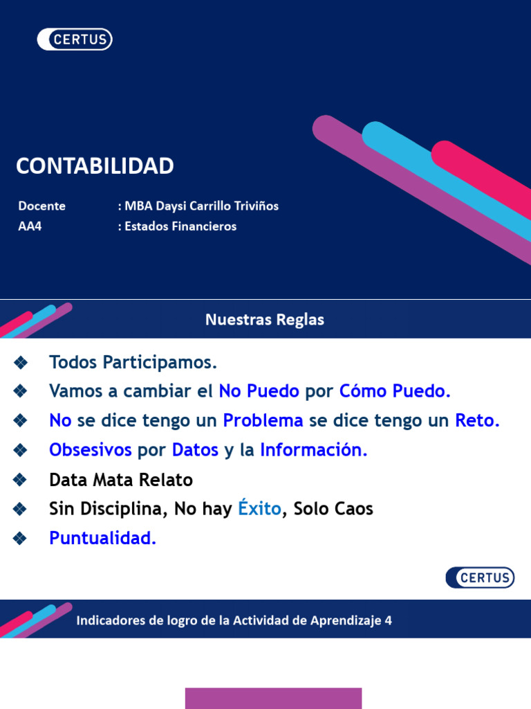 241202, SEM 13 Contabilidad Estados Financieros | PDF | Estado ...