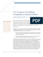 U.S. Corporate Tax Reform