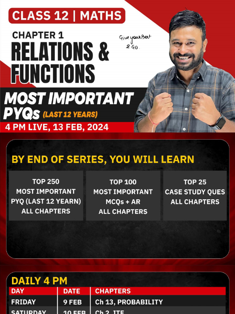 Relation And Function Pdf