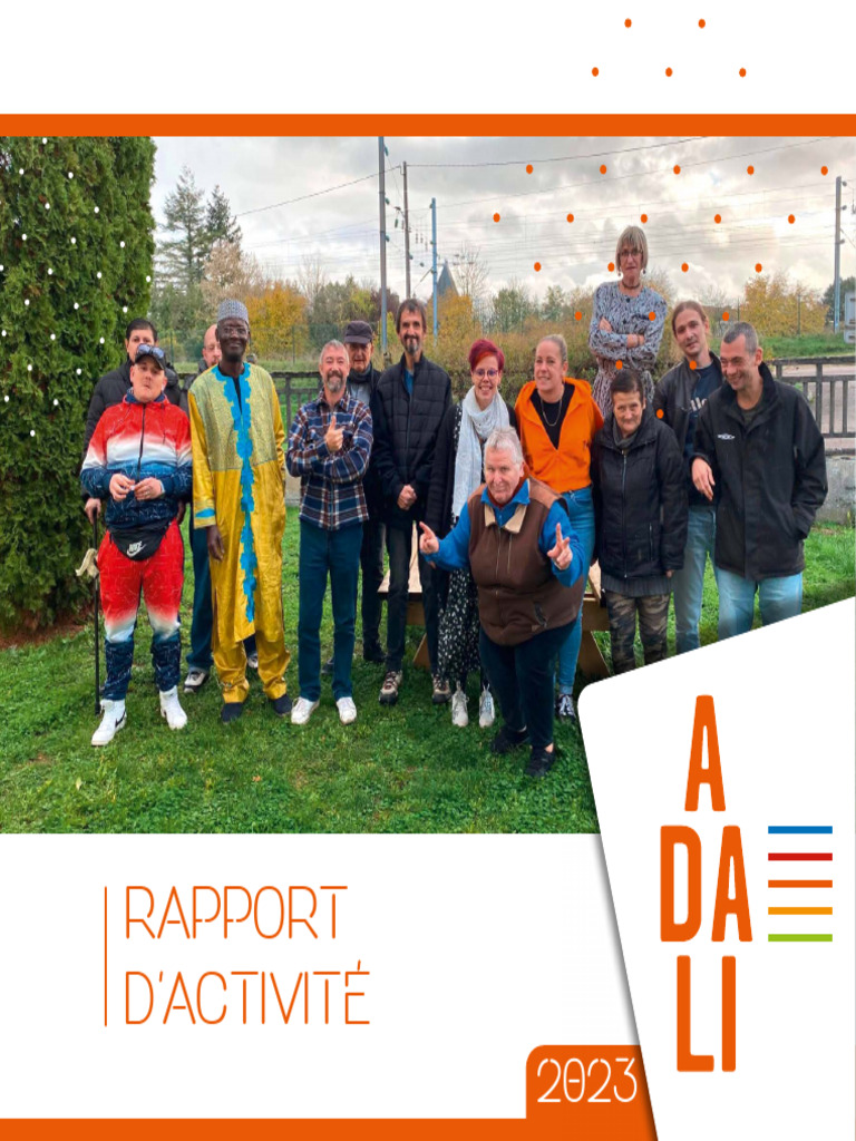 Rapport d'activité 2023 - ADALI | PDF | Logement