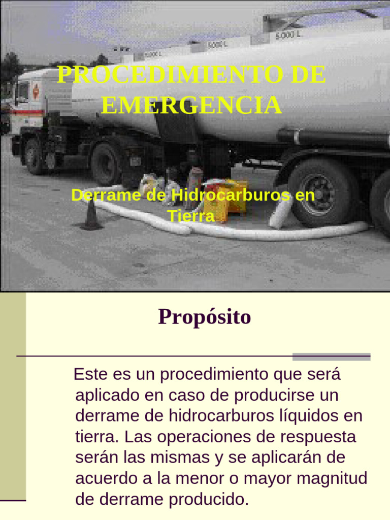 Derrame de Hidrocarburos en Tierra | PDF | Agua subterránea | Hidrocarburos