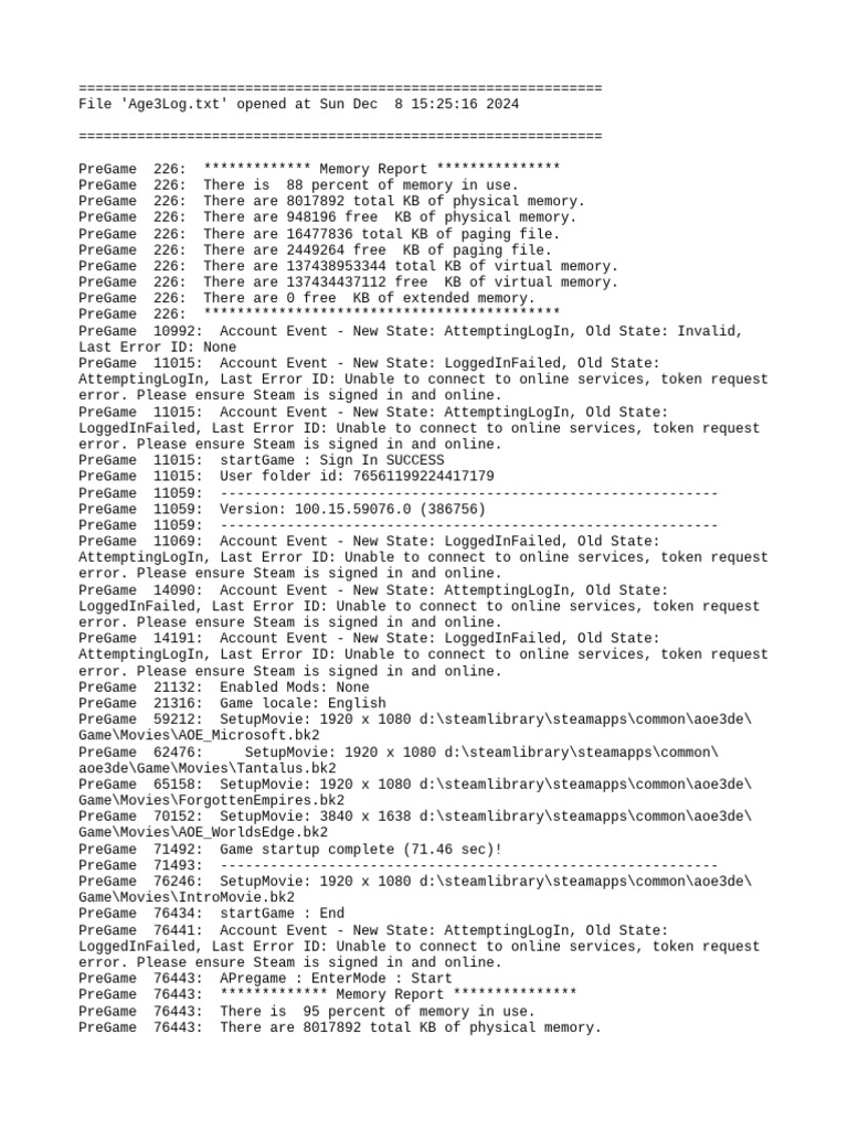 Age 3 Log | PDF | Computer Engineering | System Software