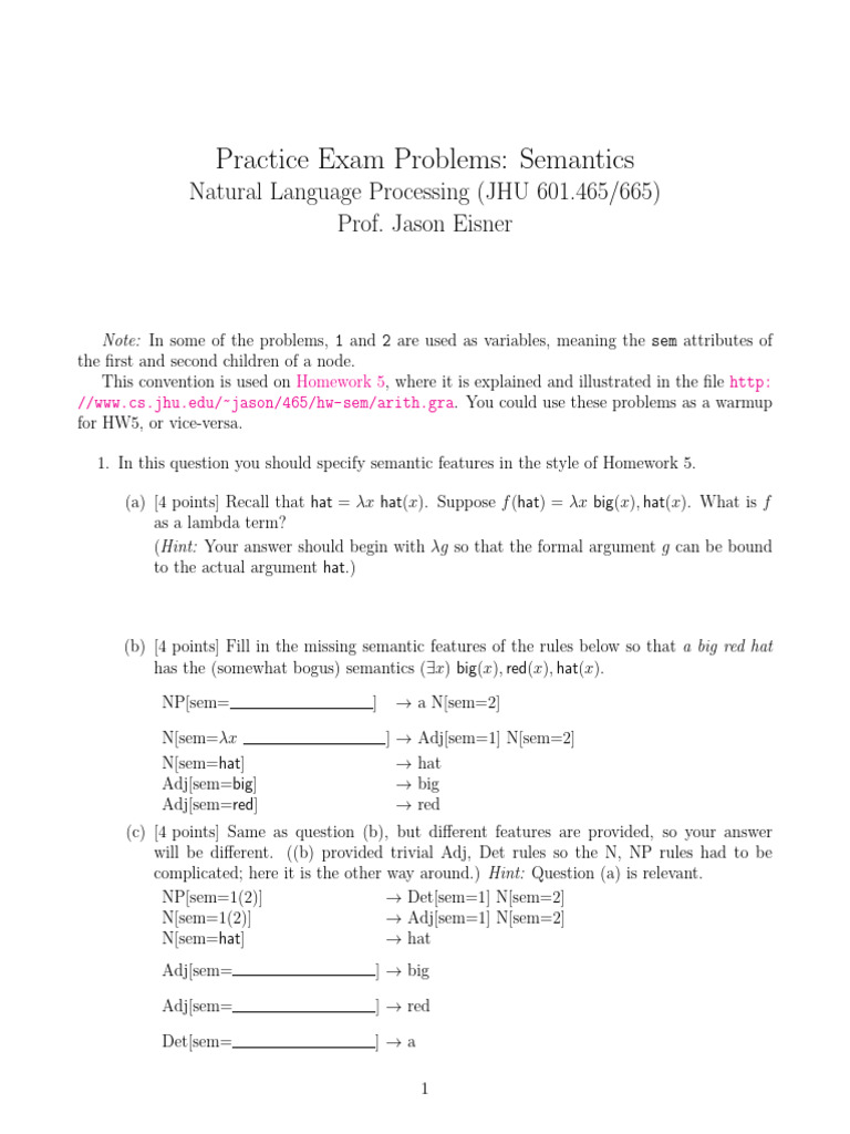5 Semantics | PDF | Syntax | Language Mechanics