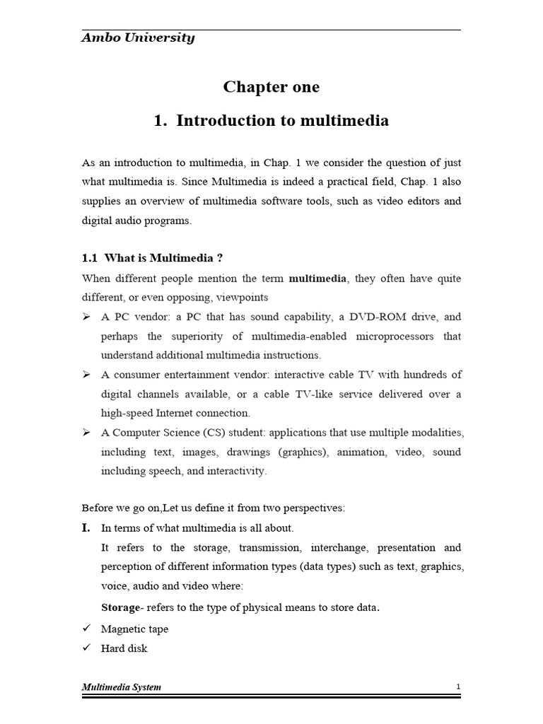 Introduction to Multimedia Systems | PDF | Multimedia | World Wide Web
