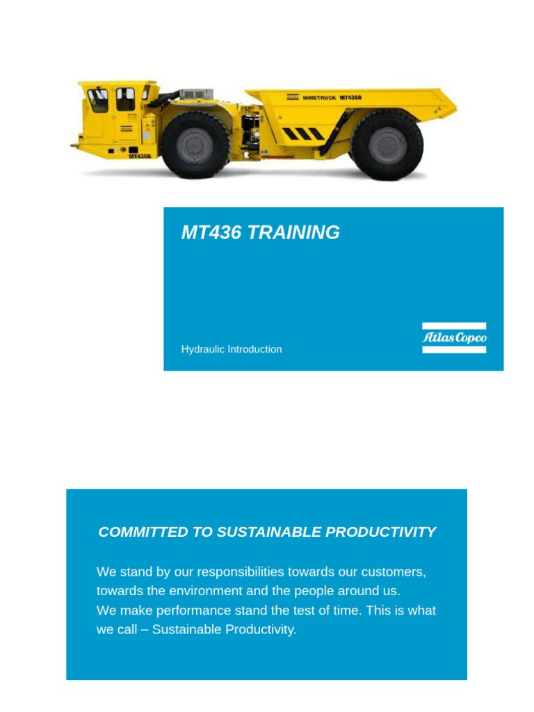 MT436 Hydraulic System Overview | PDF | Valve | Pump