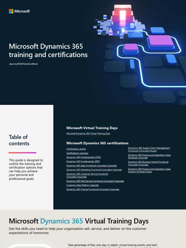 Dynamics 365 Training and Certification Guide | PDF | Enterprise ...