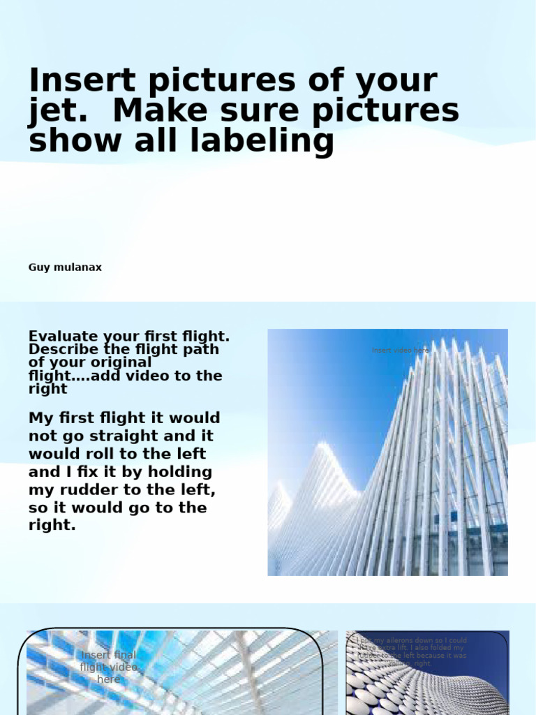 Jet Flight Evaluation and Modifications | PDF