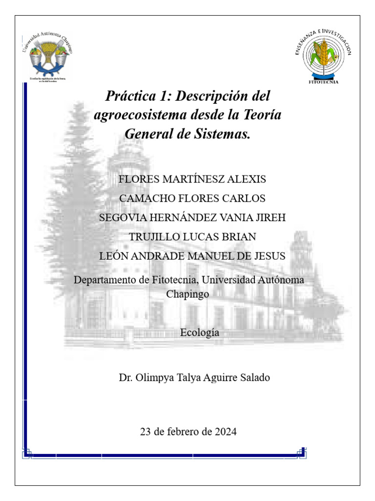 Practica 1 Ecologia | PDF | Cilantro | Agricultura
