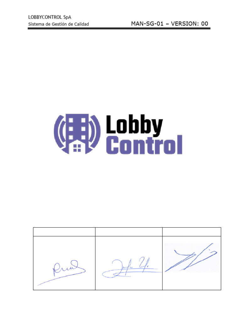 MAN-SGC-01 Manual de Gestion | PDF | Sistema de manejo de calidad ...