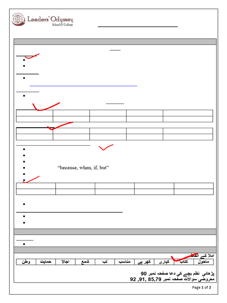 Checkpoint 4 Grade 2 Syllabus Updated | PDF | Linguistics | Linguistic ...