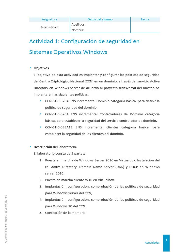 Seguridad en Windows Server y Clientes | PDF | Windows 10 | Directorio ...