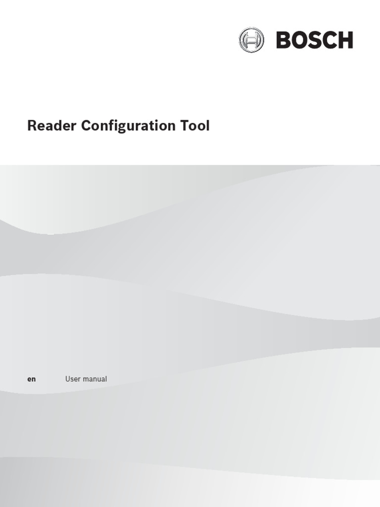 Bosch Reader Configuration Tool Guide | PDF | Computer File | Password