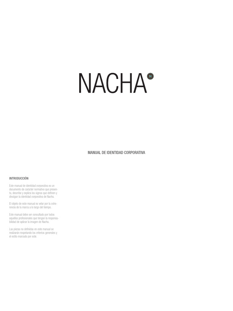Manual de Identidad Corporativa Nacha | PDF | Color | Diseño gráfico