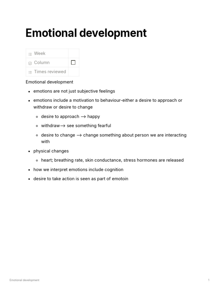 Understanding Emotional Development in Children | PDF | Temperament ...