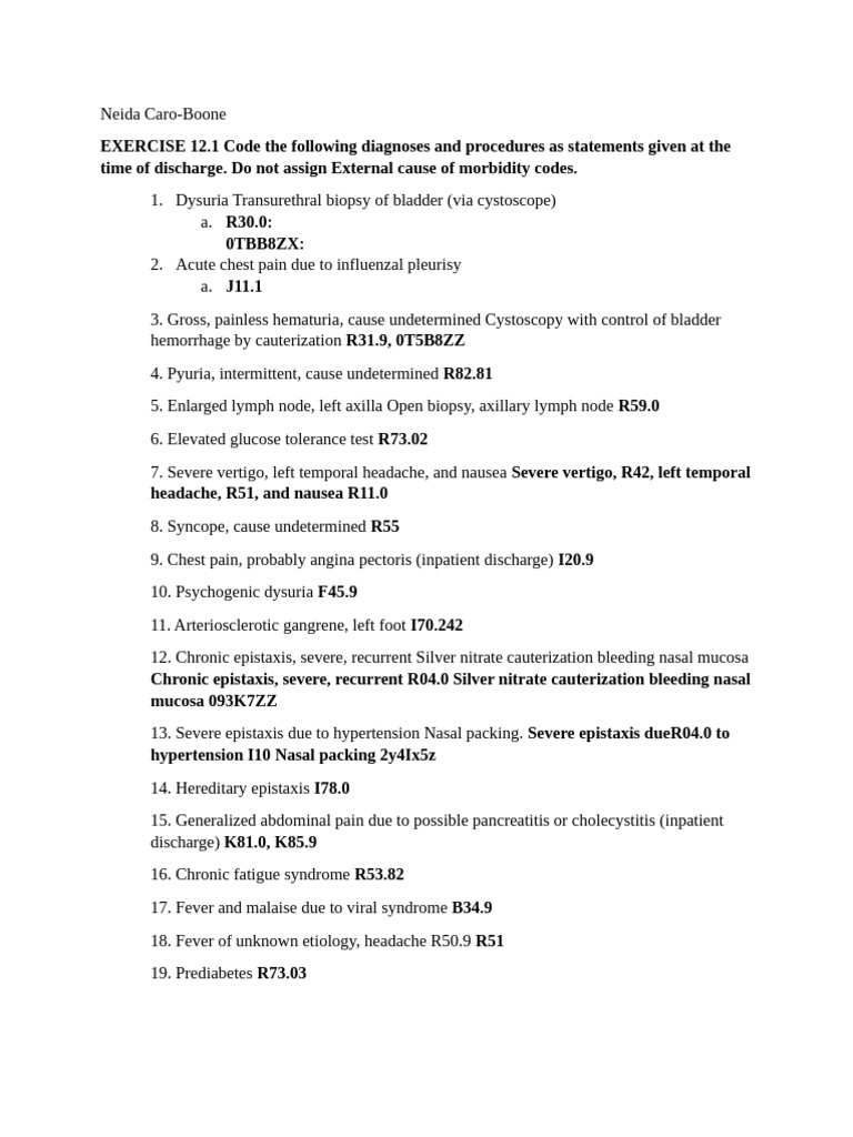 Chapter 12 and 13 Exercises | PDF | Pneumonia | Hiv/Aids