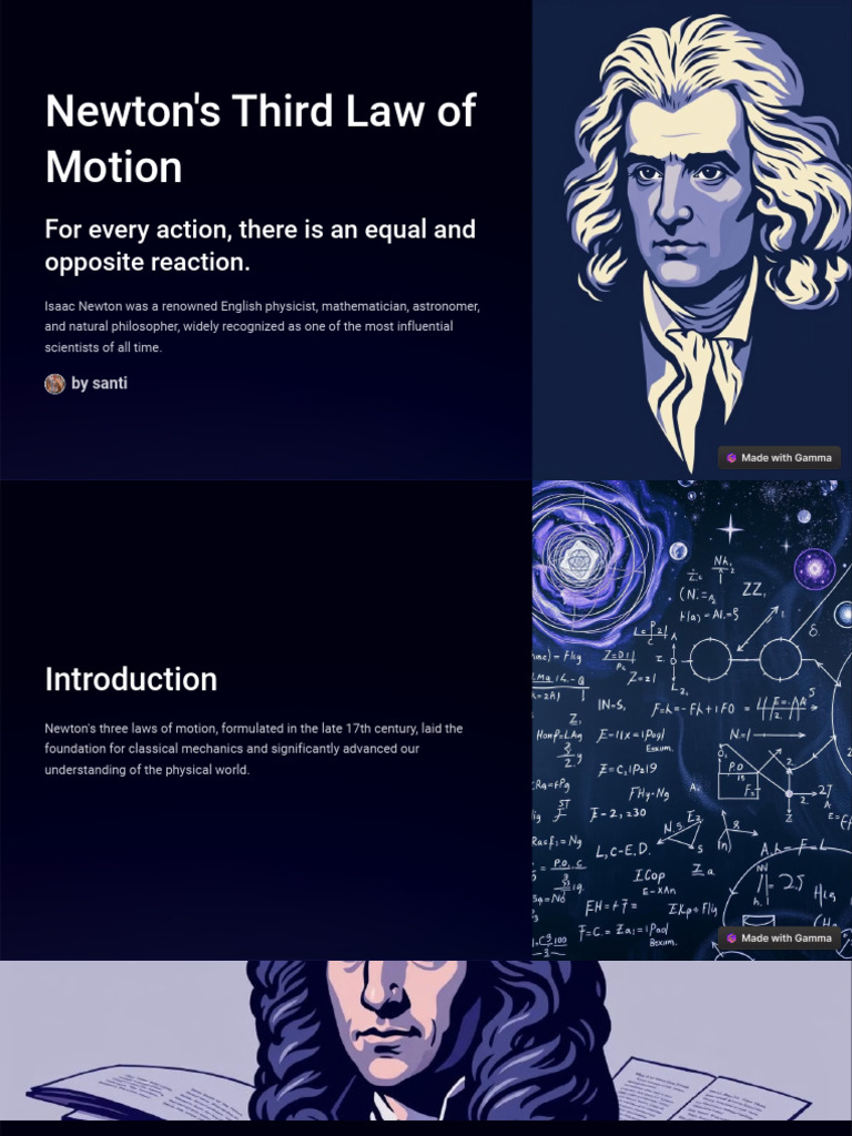 Understanding Newton's Third Law | PDF | Force | Newton's Laws Of Motion