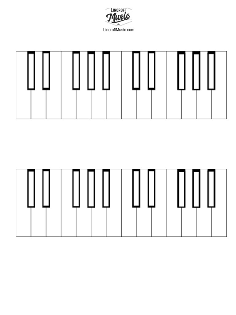 Piano Blank Printable Sheet PDF