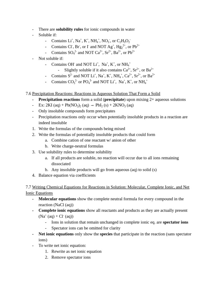 Chem CH 7 Notes For Halliday R | PDF