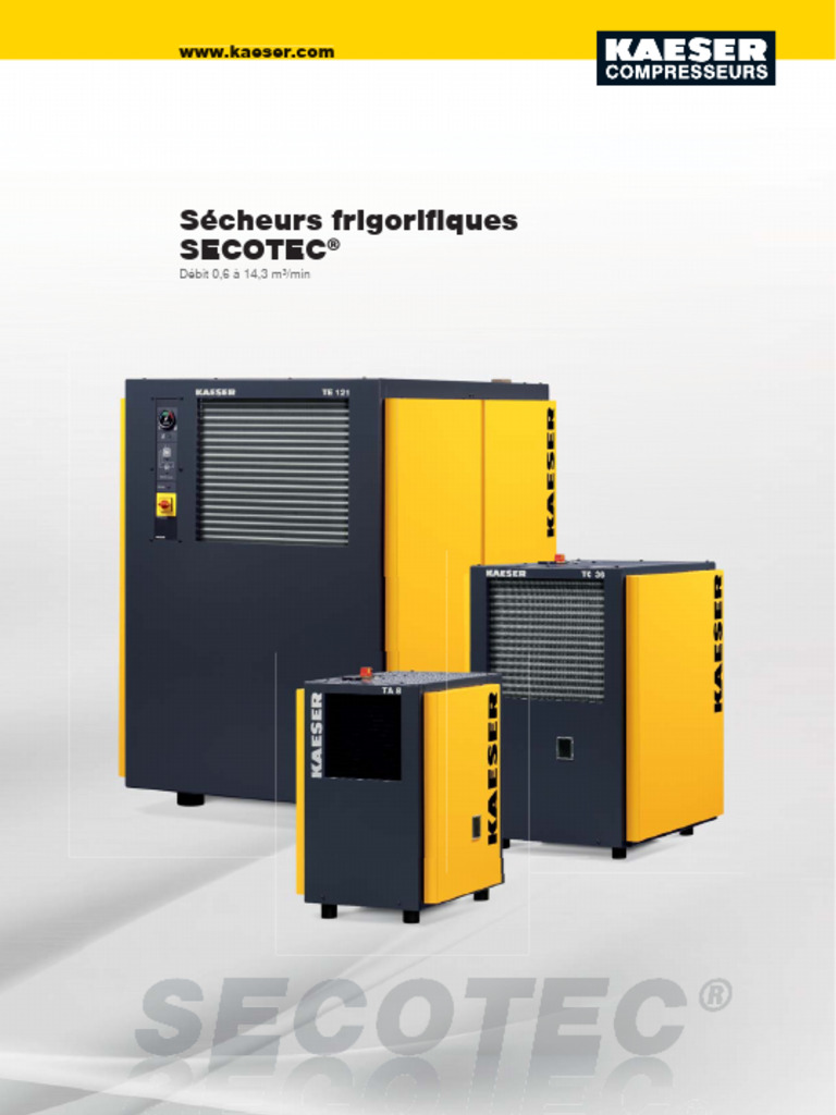 Sécheurs Frigorifiques SECOTEC® Éco-Efficaces | PDF | Pile rechargeable ...