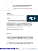 Influencia da escolaridade no conhecimento da população sobre hipertensão arteiral Causas e efeitos