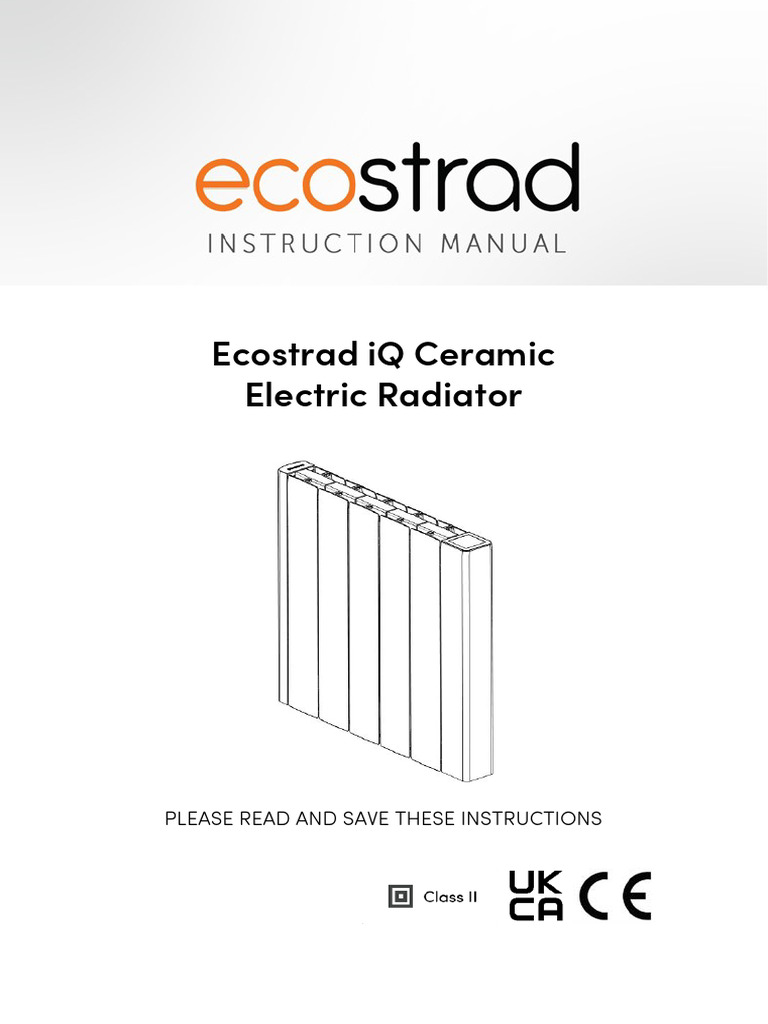 Ecostrad iQ Ceramic Radiator Manual | PDF | Electrical Engineering ...