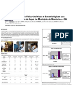 Poster Analises FisicoQuimicos e Bacteriologicos Das Nascentes de Agua Do Municipio de Morrinhos GO