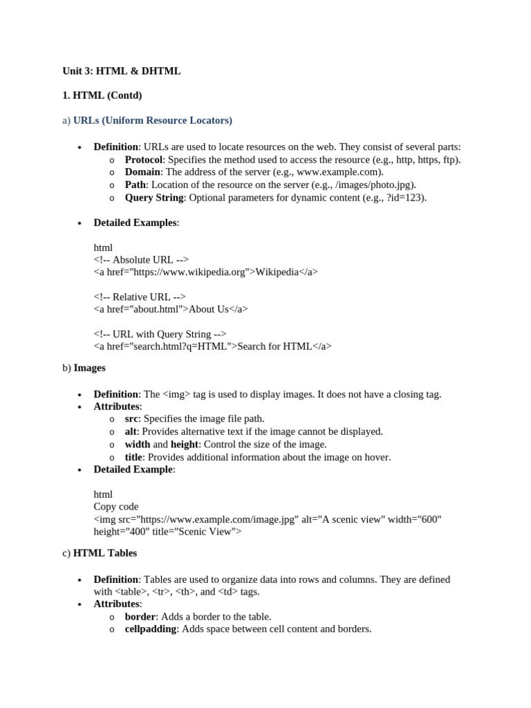 Unit 3 Study Materials | PDF | Web Server | Internet & Web