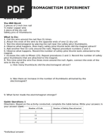 Coils and Electromagnet Strength Analysis | PDF | Magnet | Magnetic Field