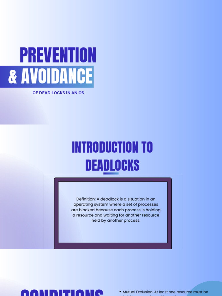 Deadlock Prevention and Avoidance Techniques | PDF | Computing ...