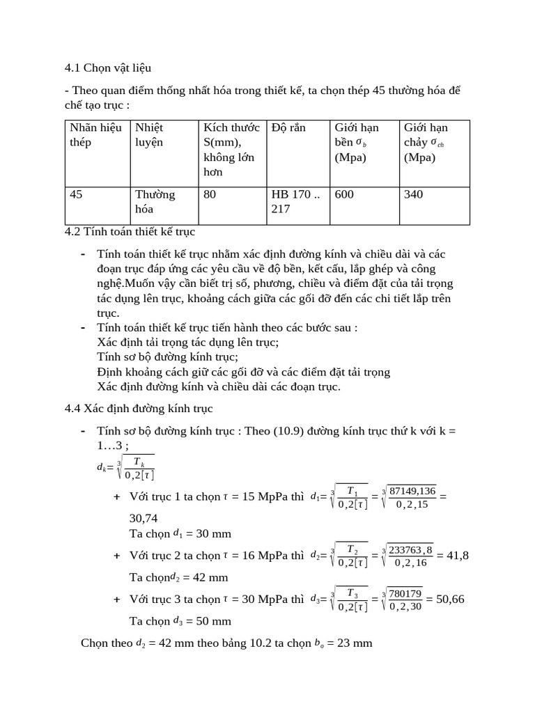 Tính Toán TR C | PDF