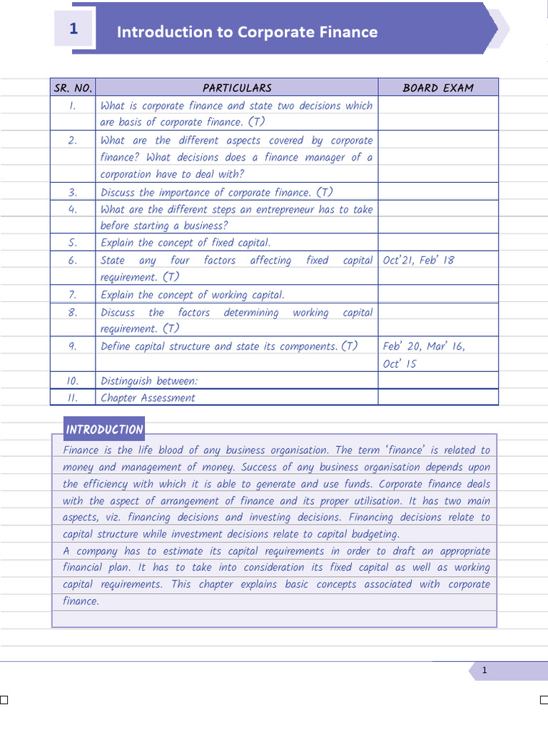 SP Chapter 1 | PDF | Equity (Finance) | Financial Capital