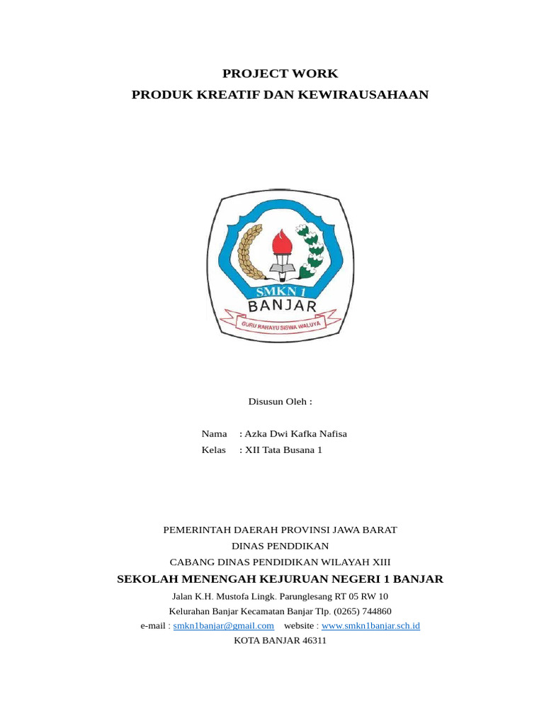 Project Work Azka Dwi (3 | PDF
