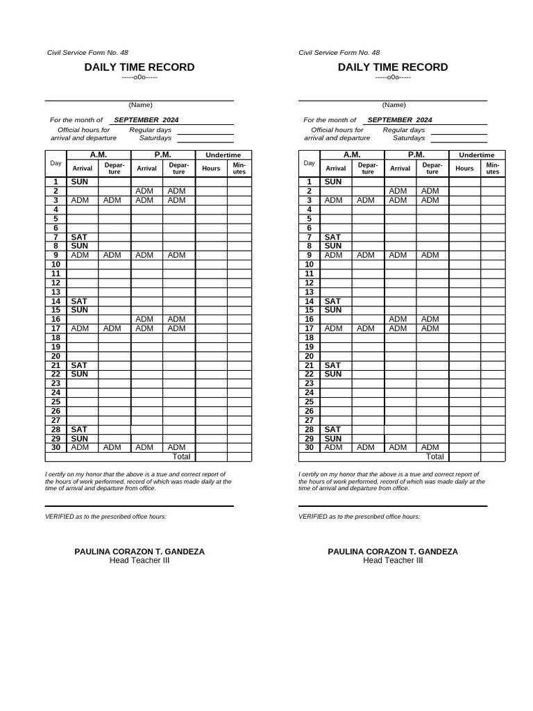 dtr-format | PDF