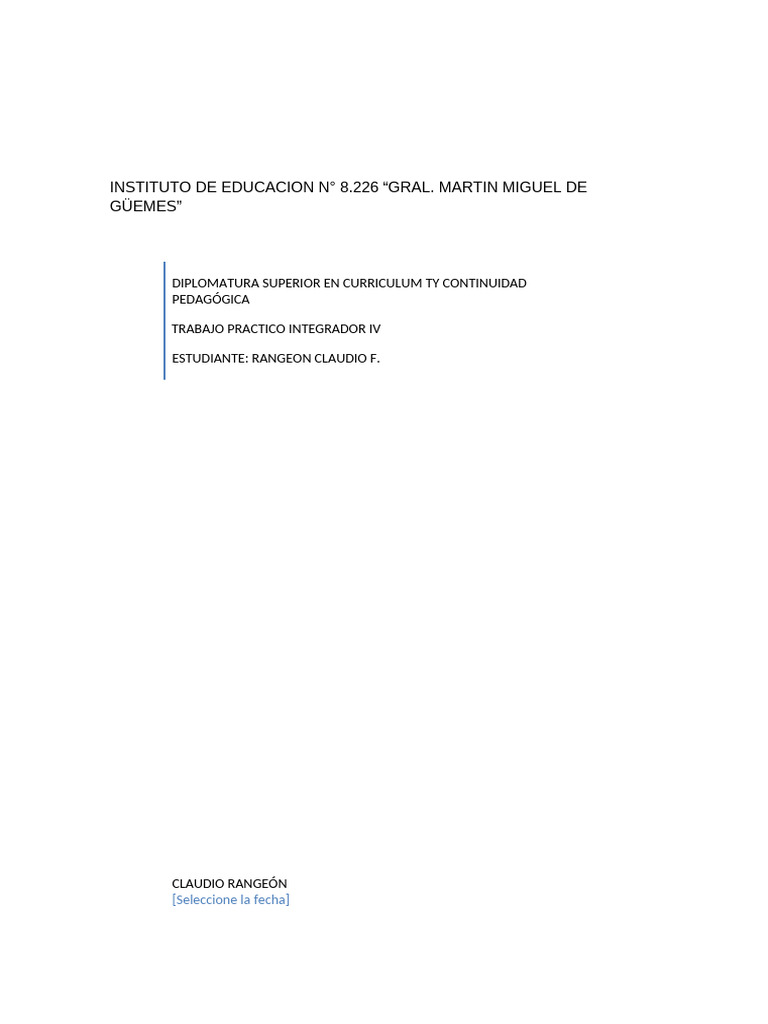 Análisis del Currículum Educativo Actual | PDF | Plan de estudios ...