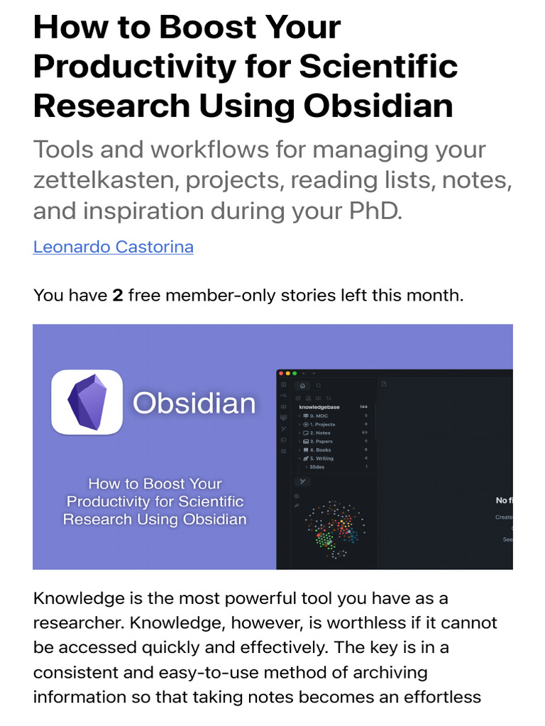 How To Boost Your Productivity For Scientific Research - by Leonardo ...