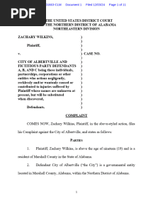 Albertville Firefighter Civil Case Court Documents