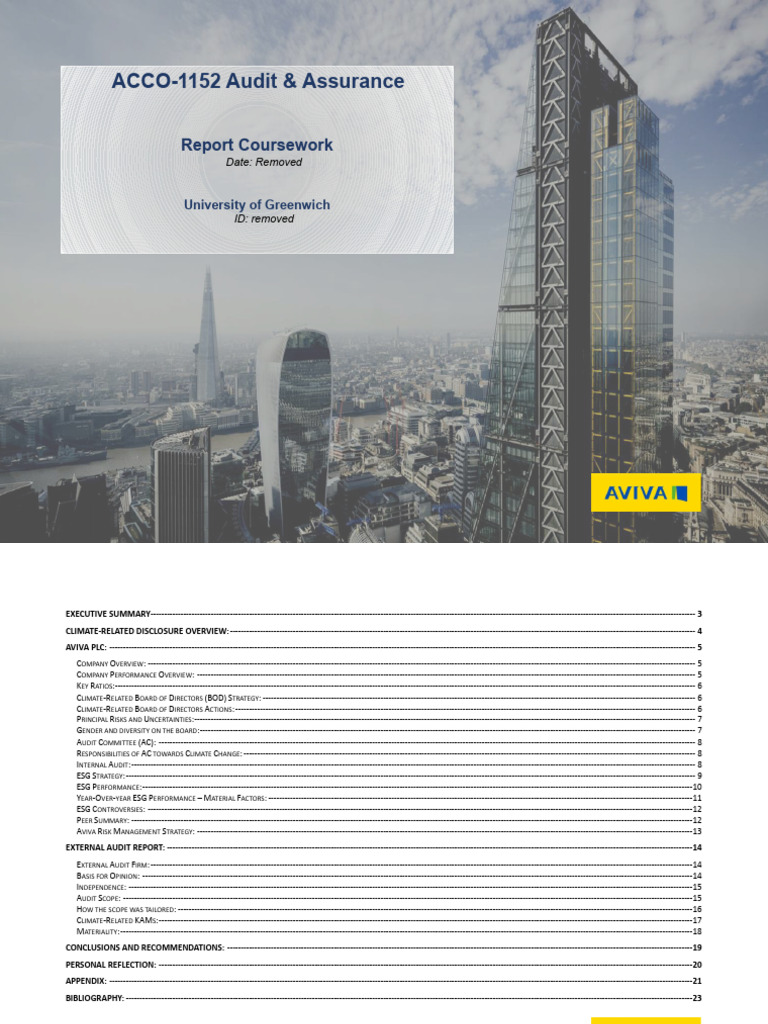 Aviva | PDF | Financial Services | Business